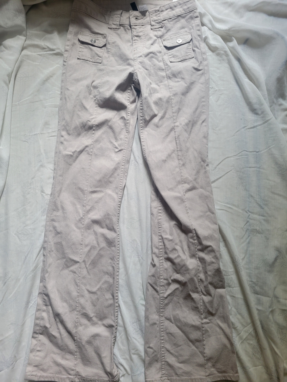 H&M Light Taupe Boot Cut Pants
